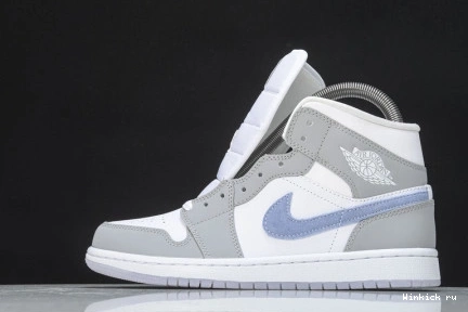 Mid Aluminum Jordan Wolf Air 1 Grey 0715